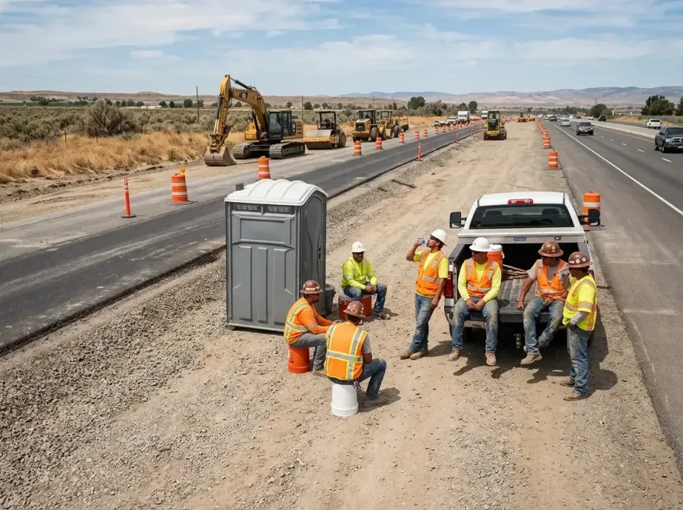 highway-road-construction-crew-007 — frequently asked questions, Porta Potty and Restroom Rentals in Tokeneke, CT